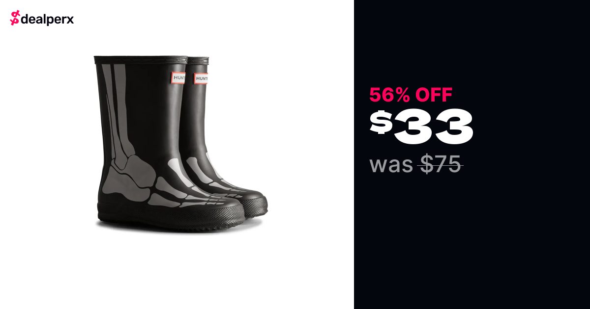 Sale on Hunter Kids' Original First Classic Waterproof Rain Boot