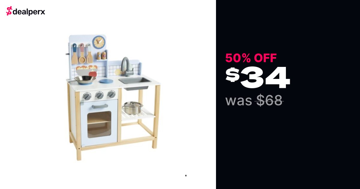 Classic Play Kitchen 9 Pc Set, Created for You by Toys R Us - Dealperx