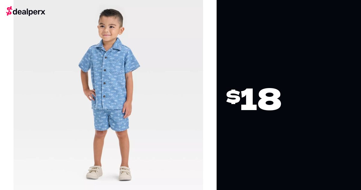 boys-short-sleeve-denim-button-down-shirt-and-pull-on-shorts-set