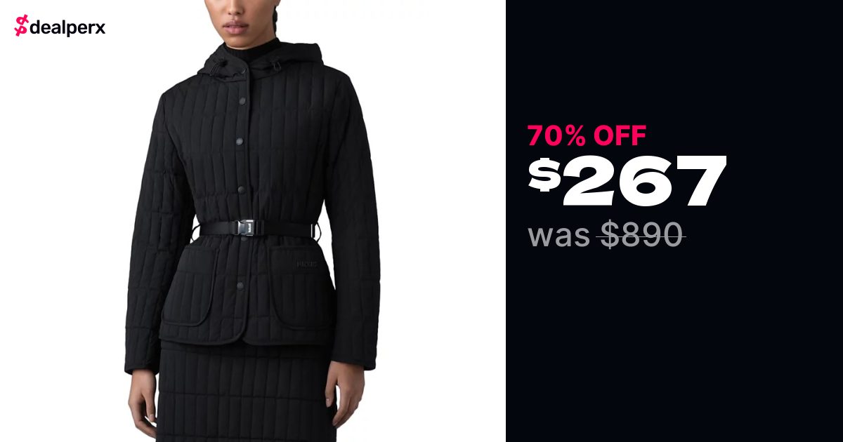 Sale on Mackage Raja Belted Down Puffer Jacket