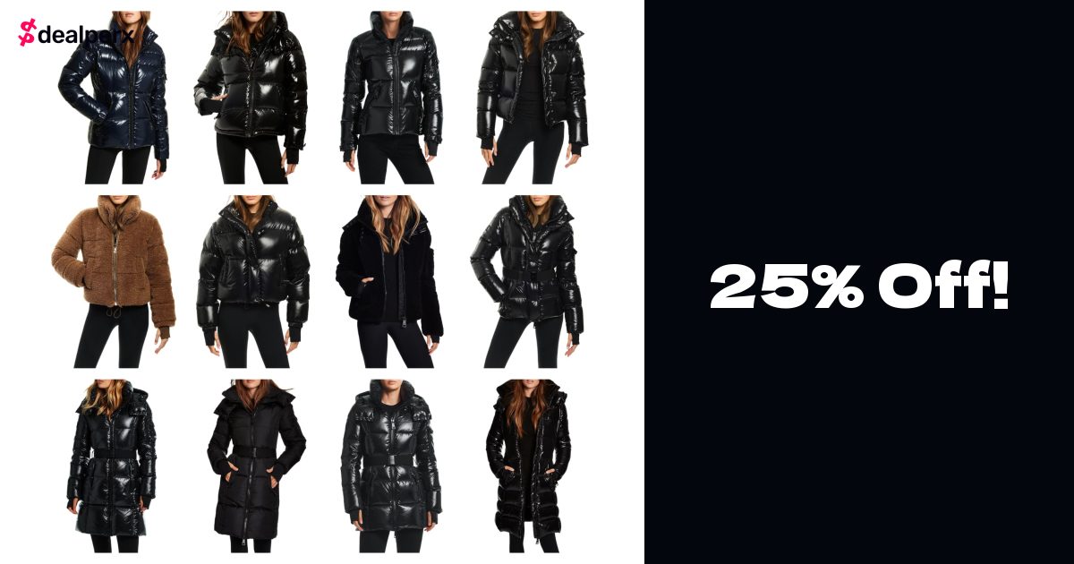 Sale on SAM. 25% off Sam Outerwear!! (up to $125 Gift Card with Purchase)