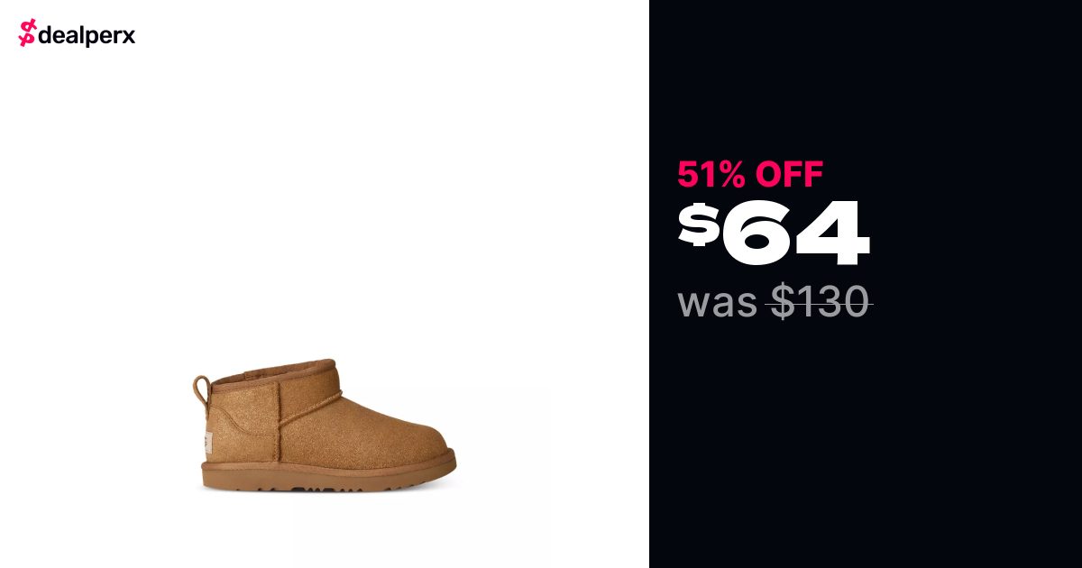 Sale on UGG Classic Ultra Mini Dazzle Boots - Toddler, Little Kid