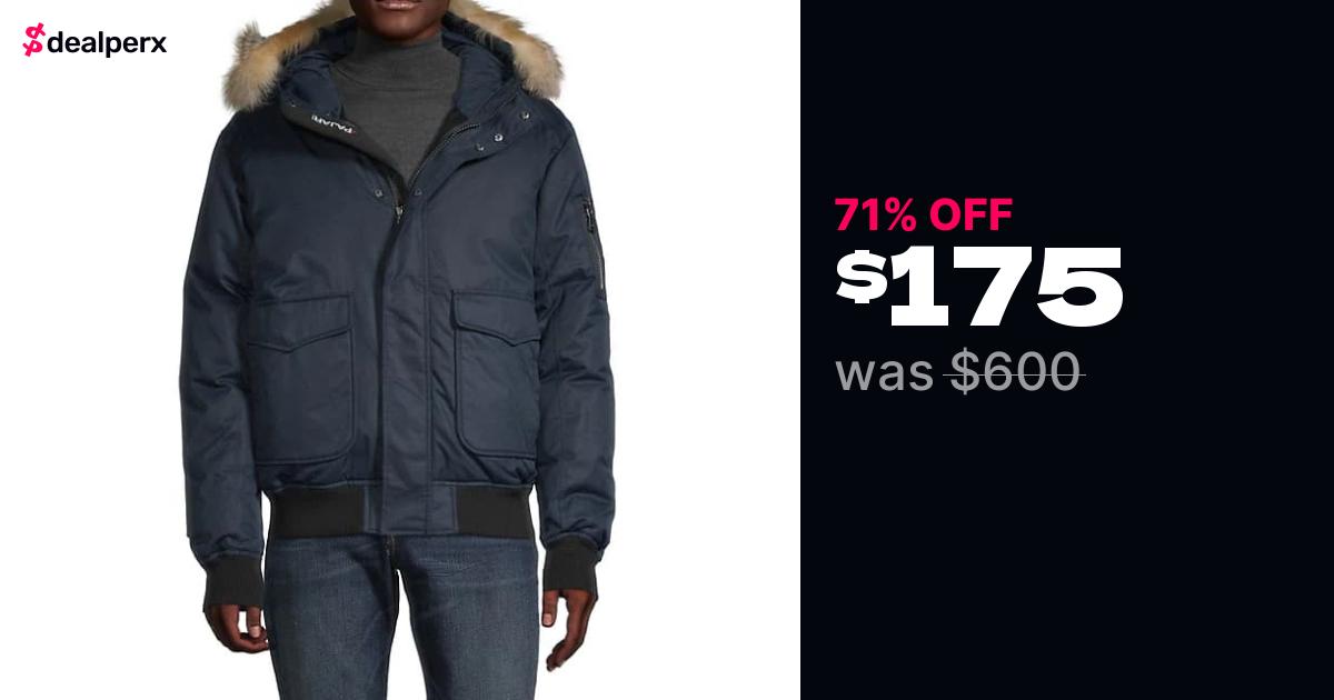 Sale on Pajar Lucas Fox FurTrim Down Bomber Jacket