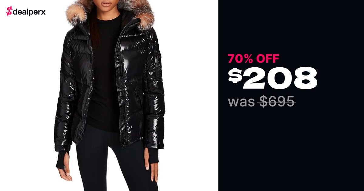Sale on SAM. Blake Fur-Trim Puffer Down Jacket
