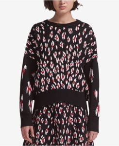 DKNY Leopard-Print Sweater