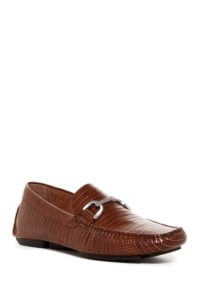 Donald Pliner  Lizard Embossed Leather loafers