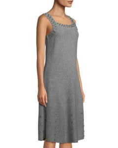NICZOE Modern Studded Sleeveless Midi Dress
