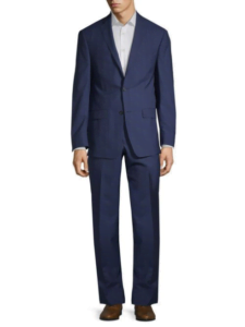 Michael Kors Slim-Fit Windowpane Wool Suit $299.99