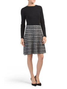 Cynthia Rowley Fit And Flare Sweater Dress