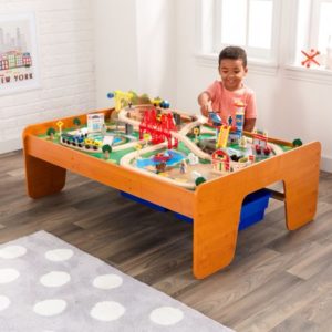 KidKraft Ride Around Town Train Set & Table with 100 accessories includedp