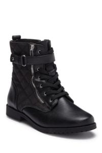 Rachel Shoes Kirsten Quilted Lace-Up Boot