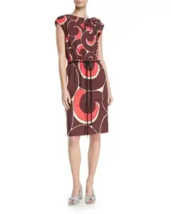 Image of sale on Marc Jacobs Abstract-Print Dress