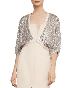 BCBG Sequined Cropped Top