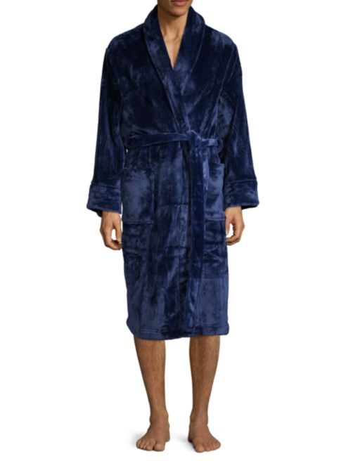 Luxury Knee-Length Men's Robe ( Available in navy, gray and white ...