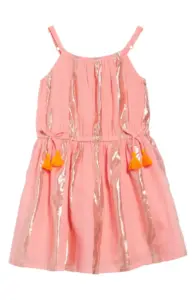 Image of sale on Mini Boden Shimmer Stripe Dress