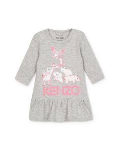 Kenzo Girls' Animal Logo Dress