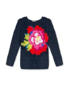 Kenzo Girls' Fluffy Floral Sweater - Big Kid