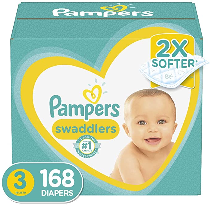 Diapers Size 3, 168 Count Pampers Dealperx