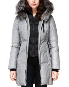 Soia & Kyo  Fox Fur Trim Down Coat