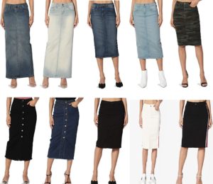 Knee Length And Midi Skirt