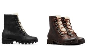 Sorel Phoenix Shearling & Leather Combat Boots