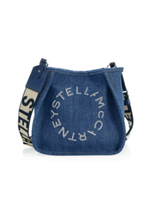 Stella McCartney Mini Stella Logo Denim Shoulder Bagp