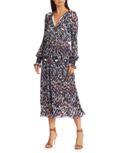 Derek Lam 10 Crosby Nemea Floral Pleated Dress