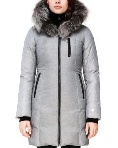 Soia & Kyo Christy Fox Fur Trim Down Coat