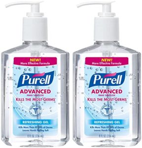 PURELL  Hand Sanitizer, 8 oz, 2 pk
