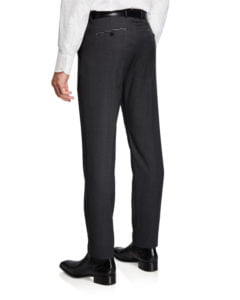 Men's Wool Houndstooth Dress Trousers