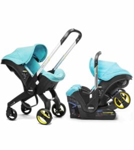 Doona Infant Car Seat & Stroller - Sky (Turquoise)
