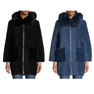 Shearling, Fox & Mink Fur Coat