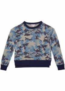 Girl's Camo Sweater, Size S-XL