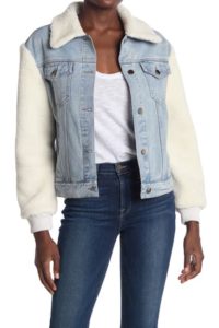 Bridget Faux Fur Trim Denim Jacket