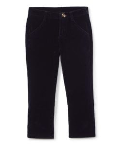 Navy Velvet Skinny Pants - Toddler & Boys