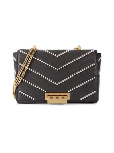 Soft Earthette Jumbo Chain Leather Shoulder Bag