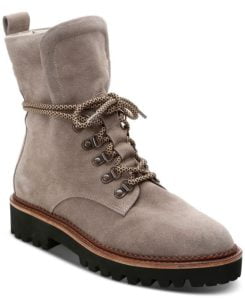 March Lace-Up Lug Sole Hiker Booties