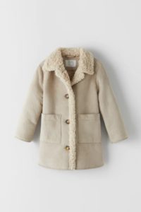 DOUBLE SIDED FAUX SHEARLING COAT