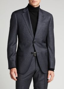 Men's Plaid Wool Two-Piece Suit (size 40-46)