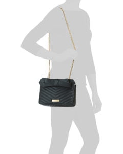 Leather Soft Earthette Shoulder Bag With Bow