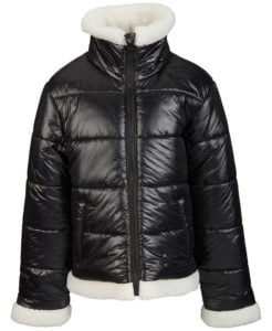 Girls Faux-Sherpa Trimmed Jacket size 7-14