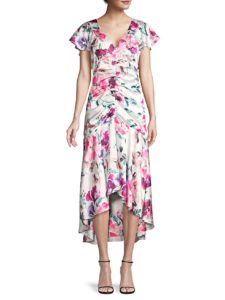 Charlotte Floral Ruched Dress