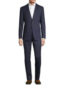 Standard-Fit Wool-Blend Suit