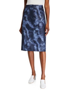 Rubberized Tie-Dye Pencil Skirt size 2, 8