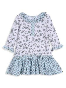 Little Girl's Floral Ruffle Dress