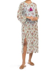 Vine Floral Lotella Cover-up Tunic