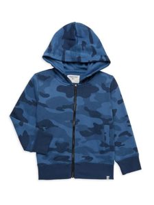 Little Boy's Camouflage-Print Cotton Hooded Jacket