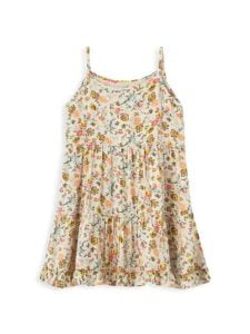 Little Girl's & Girl's Floral Ruffle Dress