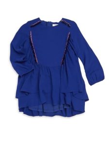 Little Girl's Embroidered Flowing Dress