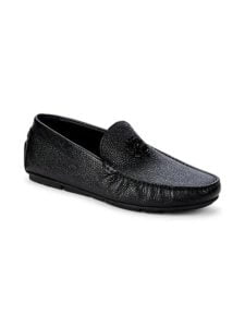 Drivers Logo Leather Loafers